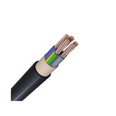 Helukabel 5-adrig 25mm², 4AWG Schwarzes Wechselstromkabel 0,6/1kV Dreiphasig NYY-J